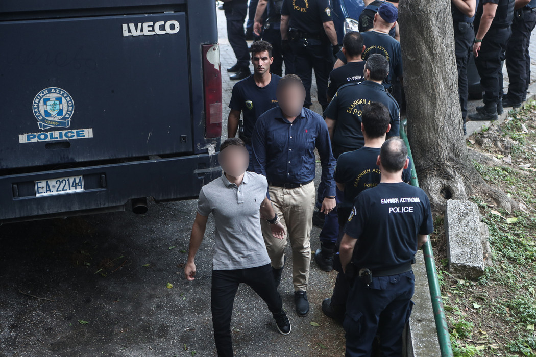Δίκη για τη δολοφονία του 19χρονου Άλκη Καμπανού, στο Μικτό Ορκωτό Δικαστήριο Θεσσαλονίκης, Τετάρτη 12 Ιουλίου 2023. 
(ΒΑΣΙΛΗΣ ΒΕΡΒΕΡΙΔΗΣ/ΜΟΤΙΟΝΤΕΑΜ)