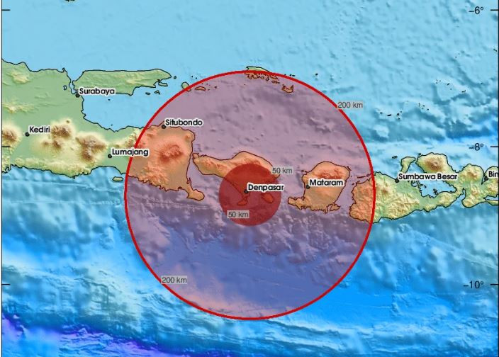 Ινδονησία / Ισχυρότατος σεισμός 7,1 Ρίχτερ στο Μπαλί