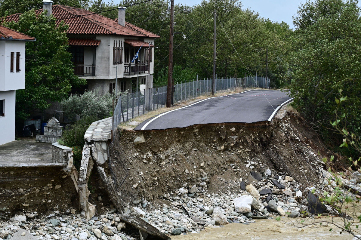 Τεράστιες ζημιές στον Βόλο. Φωτο Eurokinissi 