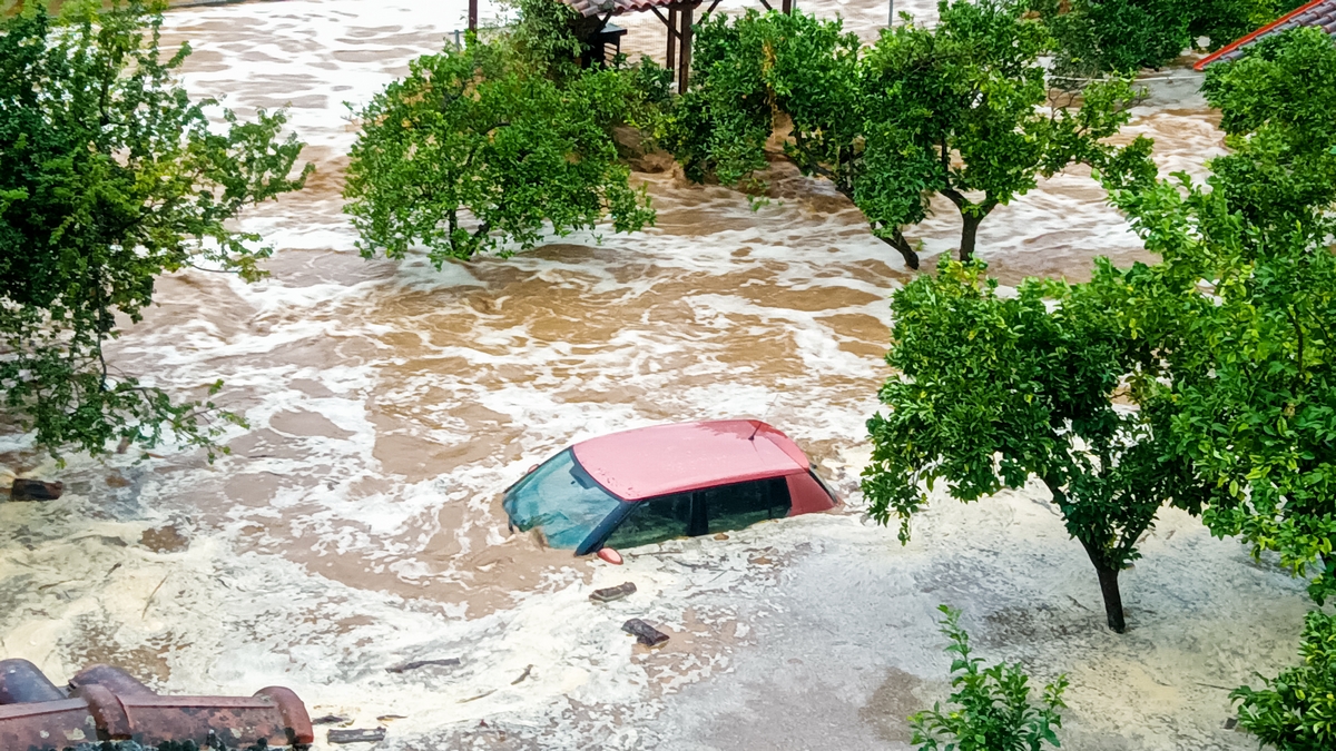 Κακοκαιρία στην Μηλίνα Πηλίου.   Τρίτη 5 Σεπτεμβριου 2023 (ΘΑΝΑΣΗΣ ΚΑΛΛΙΑΡΑΣ / EUROKINISSI)