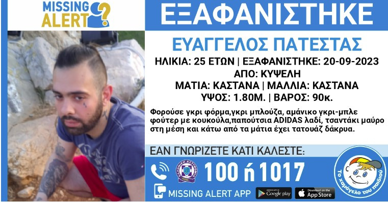 Αθήνα / Εξαφανίστηκε 31χρονος στην Κυψέλη