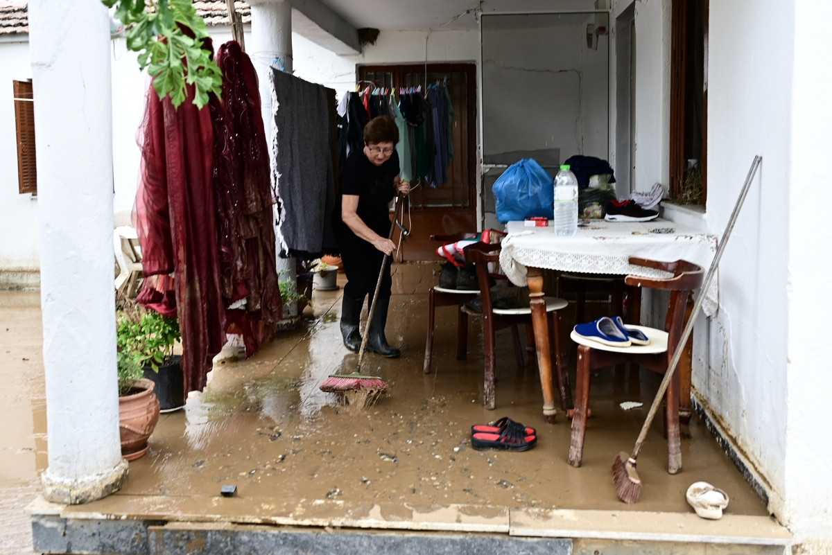 Πλημμύρες στο νομό Καρδίτσας.  Πέμπτη 7 Σεπτεμβρίου 2023 (ΜΙΧΑΛΗΣ ΚΑΡΑΓΙΑΝΝΗΣ / EUROKINISSI)