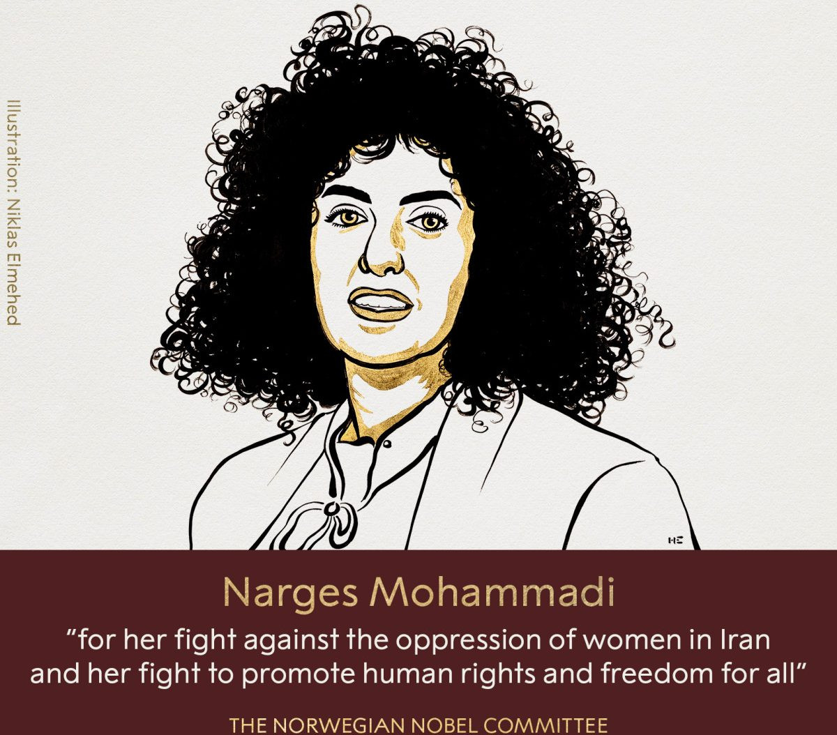 Νόμπελ Ειρήνης 2023 / Απονέμεται στην Narges Mohammadi για τον αγώνα της κατά της καταπίεσης των γυναικών στο Ιράν