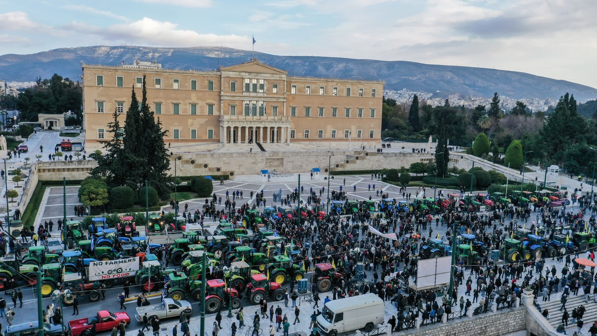 Πανελλαδικό συλλαλητήριο αγροτών στην Αθήνα.
(EUROKINISSI)