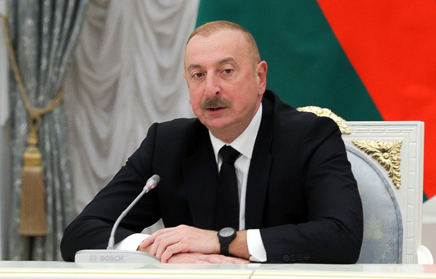 Ο πρόεδρος του Αζερμπαϊτζάν, Ιλχάμ Αλίεφ