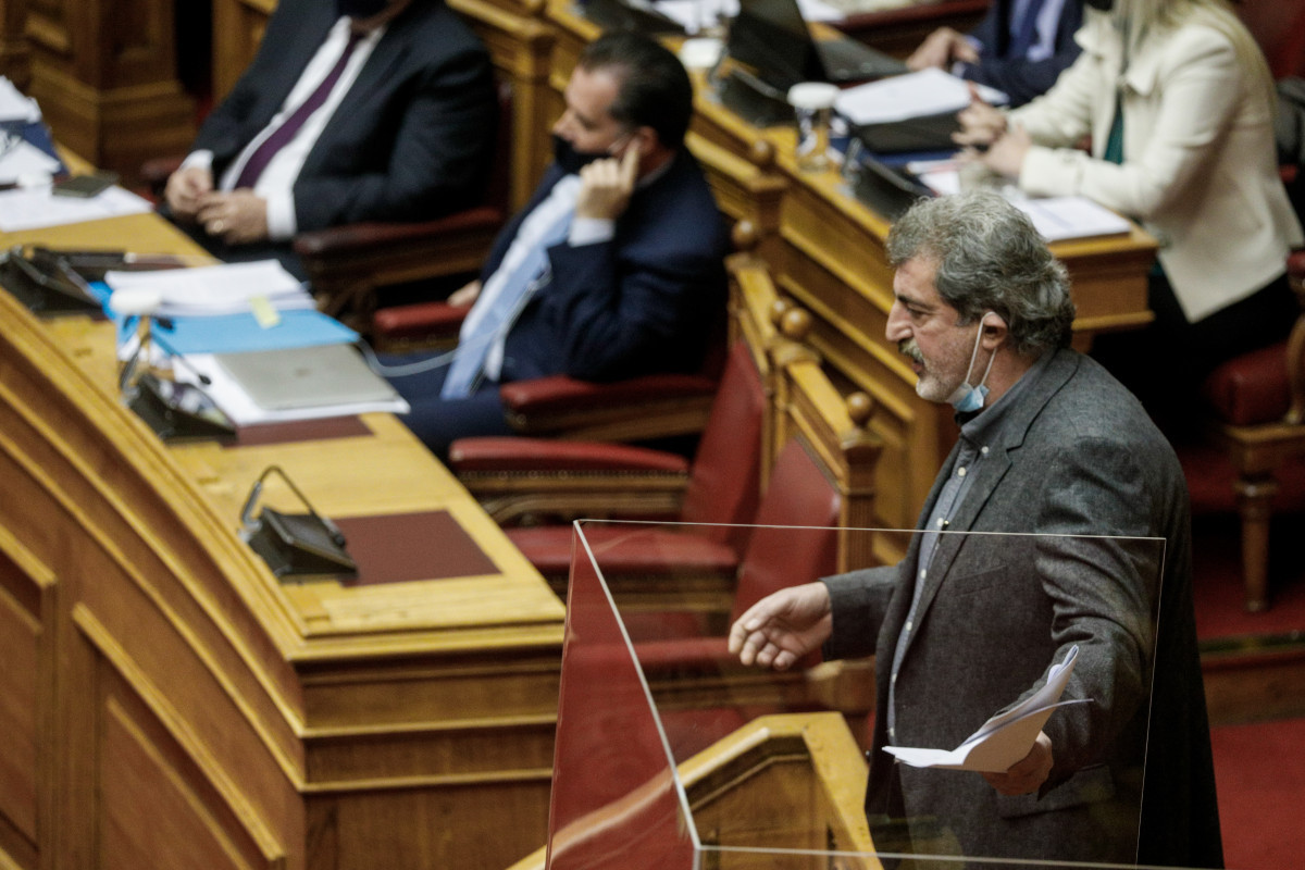 Άδωνις Γεωργιαδης και Παύλος Πολάκης στη Βουλή