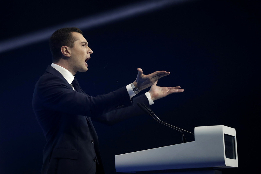 Ο 28χρονος πρόεδρος του κόμματος Εθνικός Συναγερμός της Γαλλίας