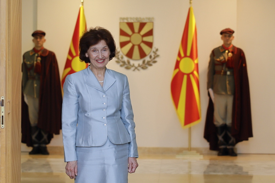 Η πρόεδρος της Βορείου Μακεδονίας Γκορντάνα Σιλιάνοφκσα