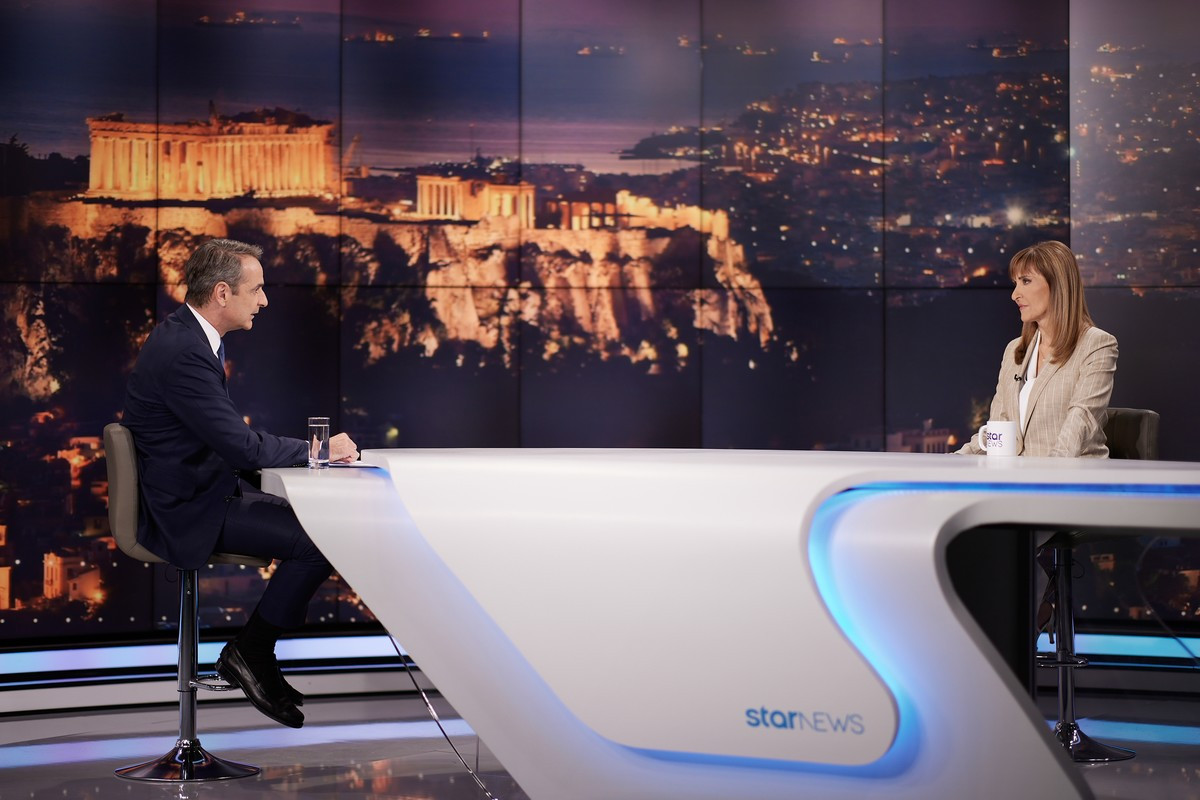 Συνέντευξη του Πρωθυπουργού Κυριάκου Μητσοτάκη στο κεντρικό δελτίο ειδήσεων του STAR (Γ.Τ ΠΡΩΘΥΠΟΥΡΓΟΥ /ΔΗΜΗΤΡΗΣ ΠΑΠΑΜΗΤΣΟΣ)