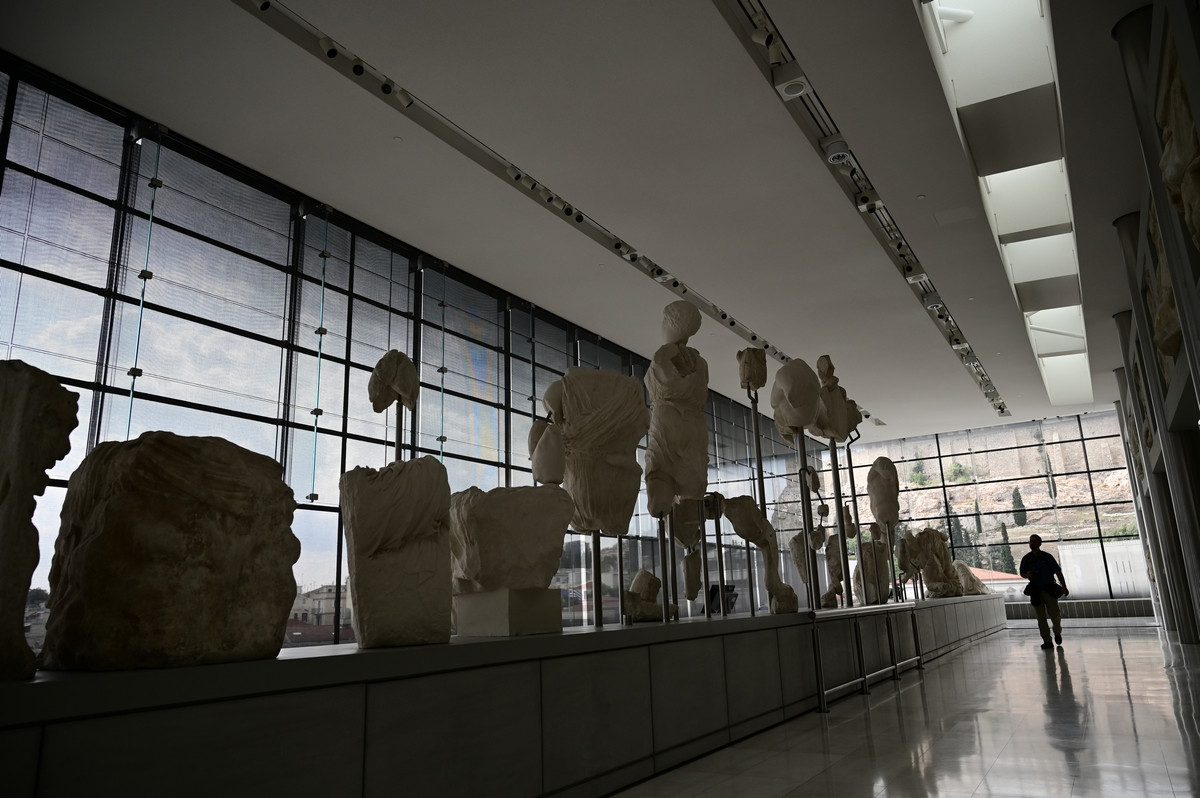 Εικόνες απο το Μουσείο της Ακρόπολης. Eurokinissi