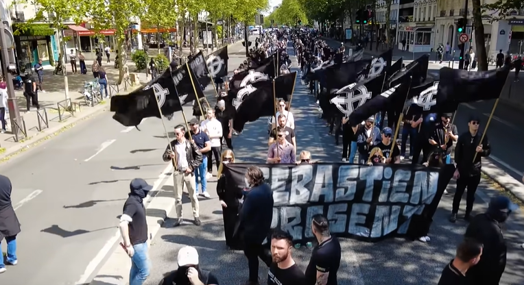 Διαδήλωση της νεοναζί ομάδας Comité du 9 Mai στο Παρίσι