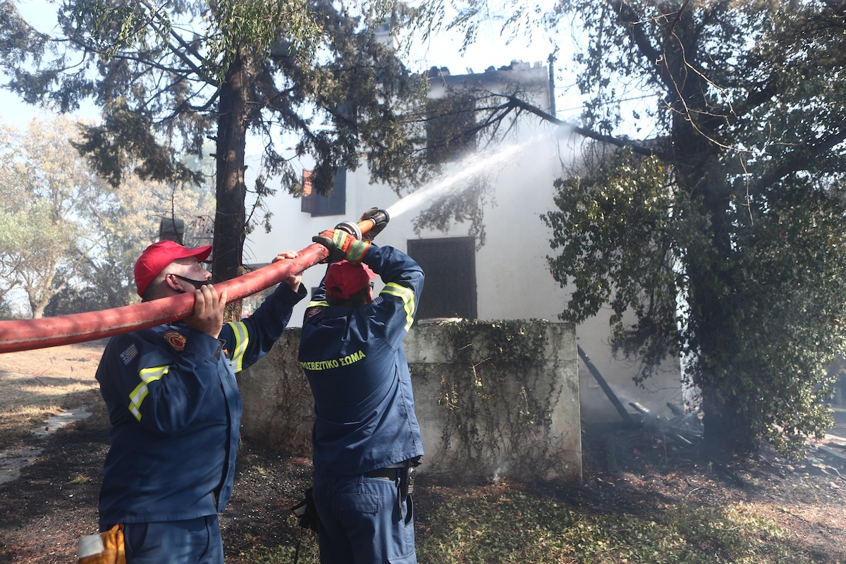 Πυρκαγιά στην Θέρμη Θεσσαλονίκης, Πέμπτη 12 Ιουλίου 2024. 
(ΒΑΣΙΛΗΣ ΒΕΡΒΕΡΙΔΗΣ/ΜΟΤΙΟΝΤΕΑΜ)