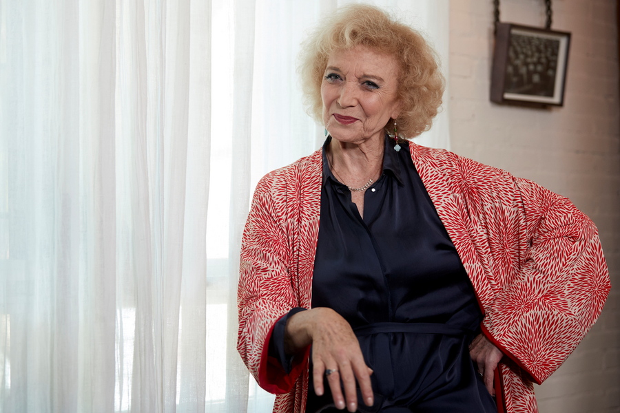 Spanish actress Marisa Paredes poses for the media during a ceremony where the Catalan Film Academy pays homage to the artist in Barcelona, northeastern Spain, 13 September 2018.  EPA/Alejandro García