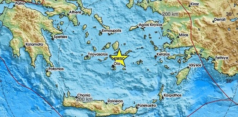 Κυκλάδες / Ο ισχυρότερος μέχρι σήμερα σεισμός στην περιοχή – Αισθητός στην Αθήνα
