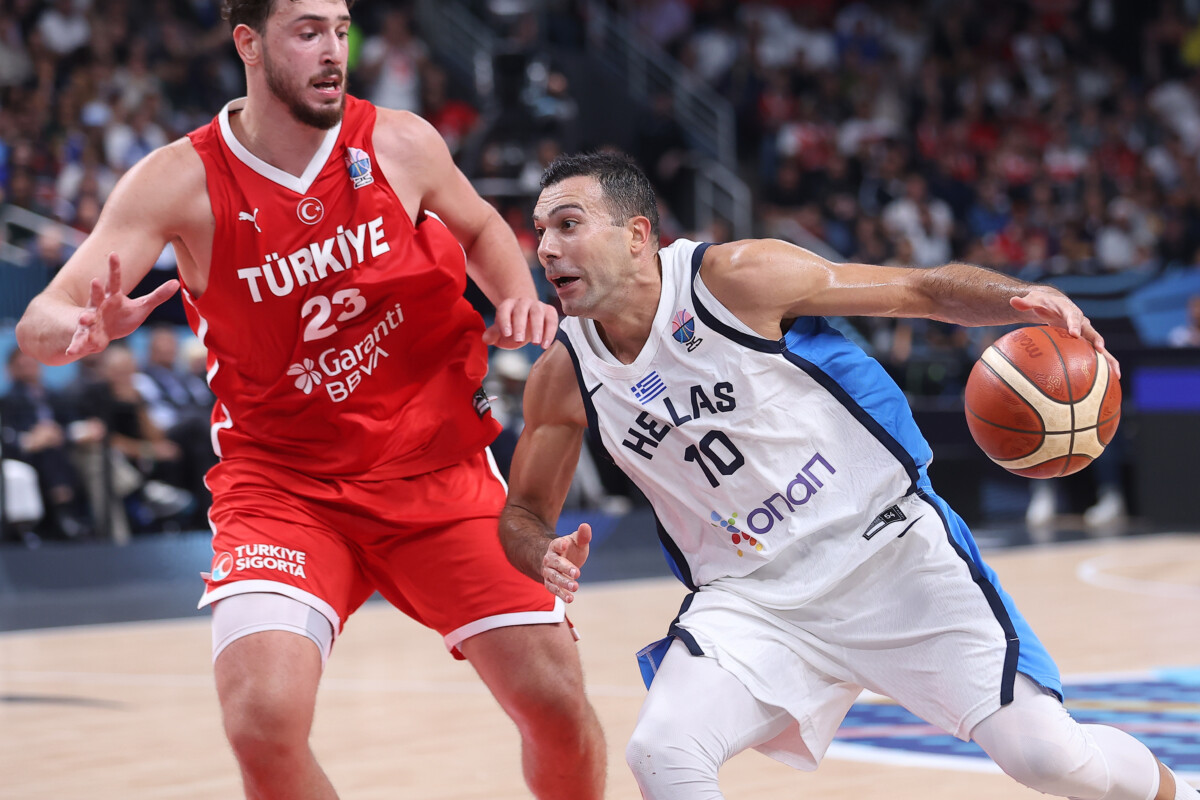 ΕΥΡΩΜΠΑΣΚΕΤ 2025 ΛΕΤΟΝΙΑ / ΗΜΙΤΕΛΙΚΟΣ / ΕΛΛΑΔΑ - ΤΟΥΡΚΙΑ.  (EUROKINISSI)