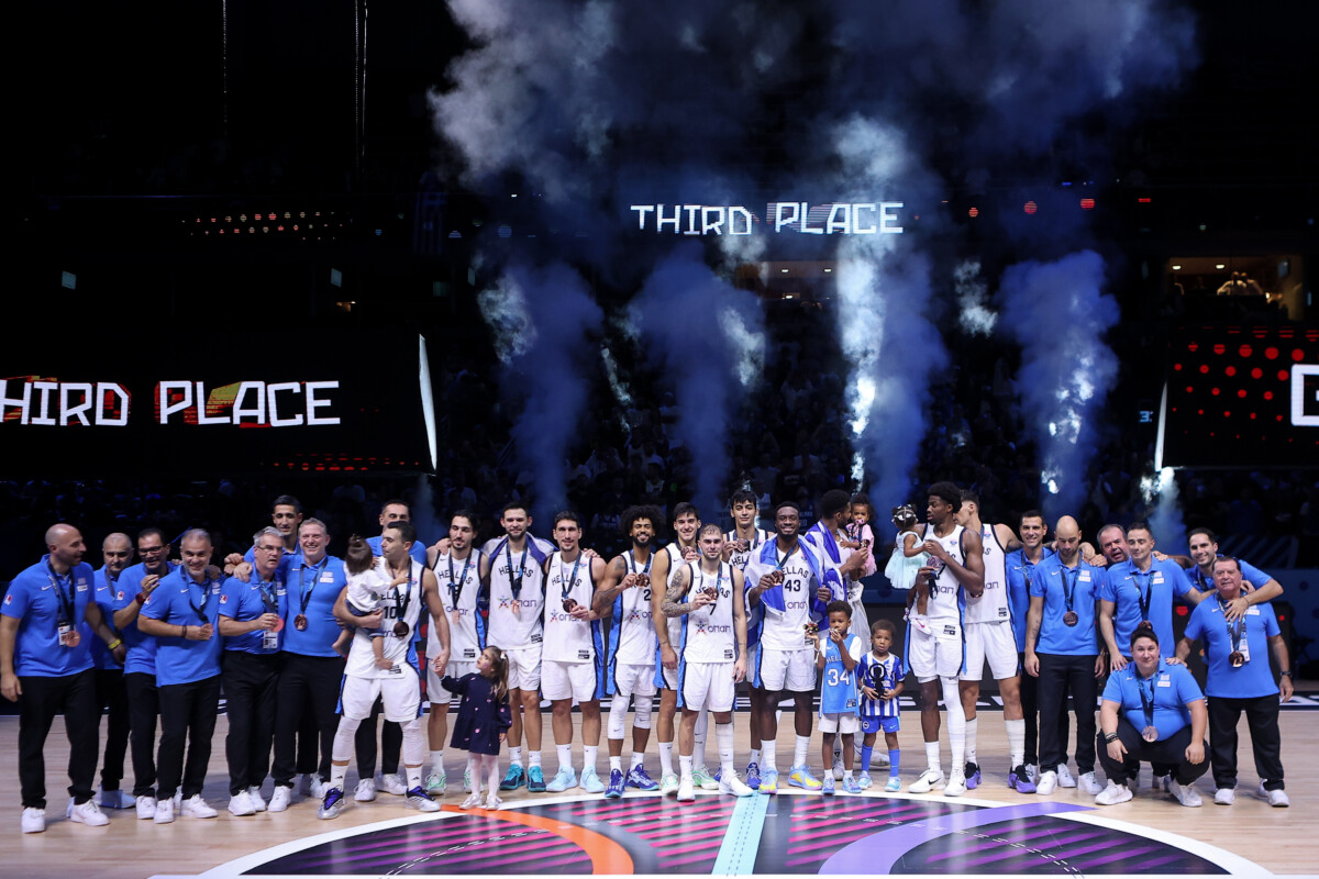 ΕΥΡΩΜΠΑΣΚΕΤ 2025 ΛΕΤΟΝΙΑ / ΜΙΚΡΟΣ ΤΕΛΙΚΟΣ / ΕΛΛΑΔΑ - ΦΙΝΛΑΝΔΙΑ  EUROKINISSI