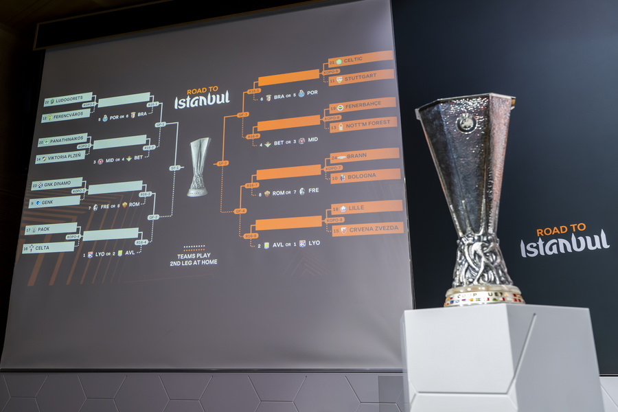 EUROPA LEAGUE 2025-26 / ΚΛΗΡΩΣΗ PLAYOFFS  (EPA/MARTIAL TREZZINI)