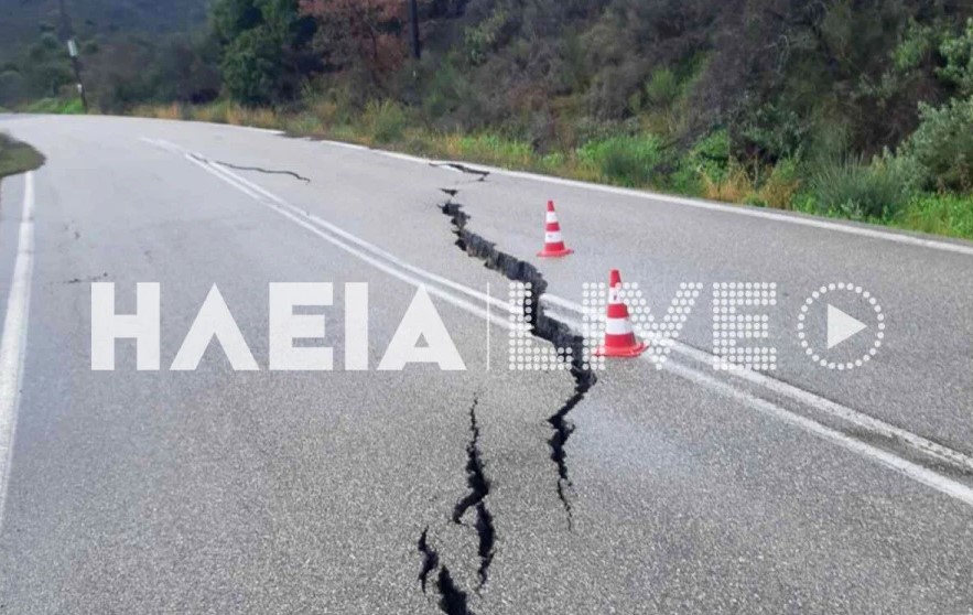 Δυτική Πελοπόννησος / Κατολισθήσεις και καθιζήσεις στο οδικό δίκτυο