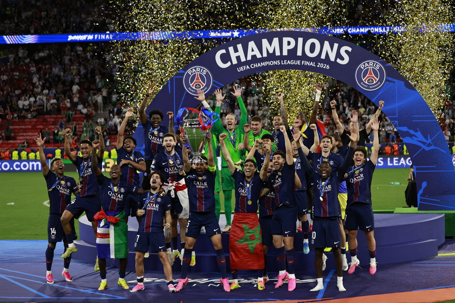 Champions League 2025-26 Τελικός / ΠΑΡΙ ΣΕΝ ΖΕΡΜΕΝ - ΑΡΣΕΝΑΛ (EPA/ANNA SZILAGYI)