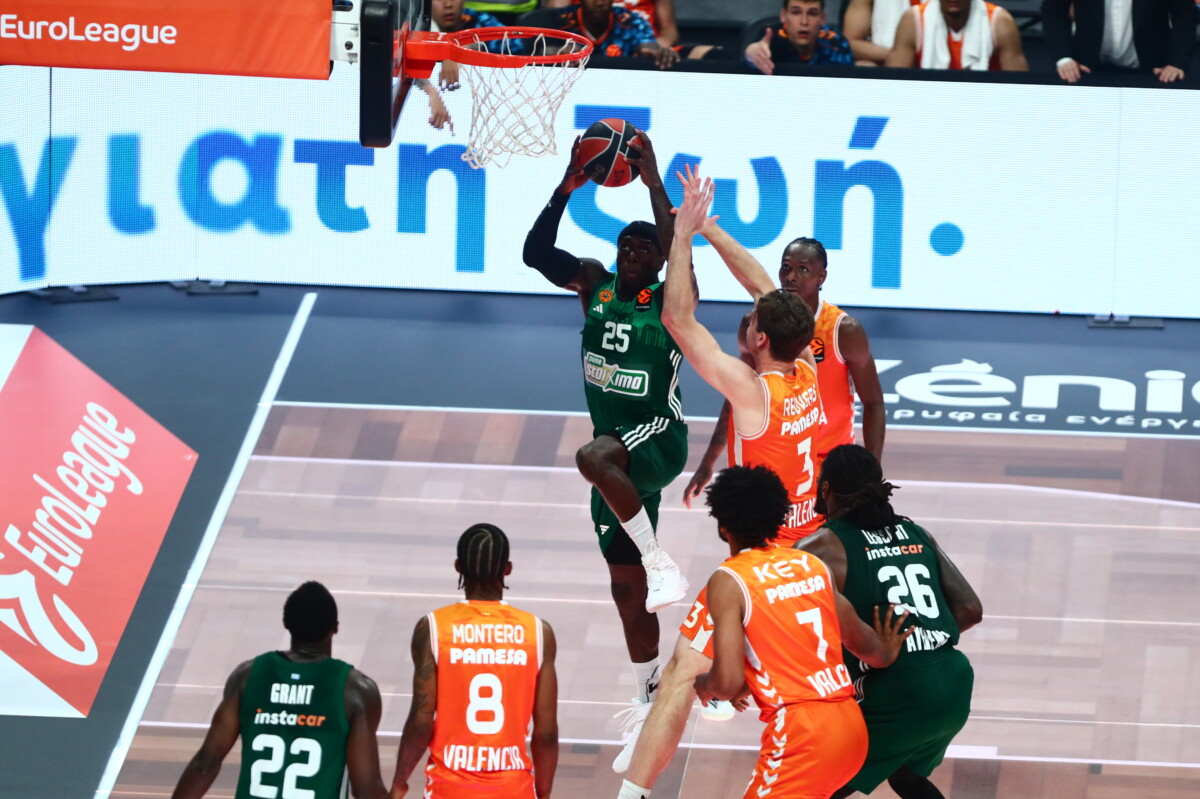 EUROLEAGUE 2025-2026 / PLAYOFFS 4ος ΑΓΩΝΑΣ / ΠΑΝΑΘΗΝΑΙΚΟΣ - ΒΑΛΕΝΘΙΑ. (ΑΡΓΥΡΩ ΑΝΑΣΤΑΣΙΟΥ / EUROKINISSI)