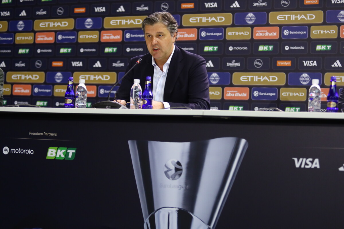 EUROLEAGUE 2025-2026 / FINAL-4 ΑΘΗΝΑ / ΣΥΝΕΝΤΕΥΞΗ ΤΥΠΟΥ ΝΤΕΓΙΑΝ ΜΠΟΝΤΙΡΟΓΚΑ (ΜΑΡΚΟΣ ΧΟΥΖΟΥΡΗΣ / EUROKINISSI)