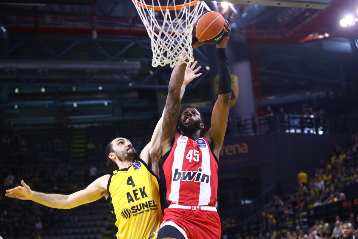 BASKET LEAGUE 2025-2026/ ΗΜΙΤΕΛΙΚΟΙ 2ος ΑΓΩΝΑΣ / ΑΕΚ - ΟΣΦΠ (ΜΑΡΚΟΣ ΧΟΥΖΟΥΡΗΣ / EUROKINISSI)