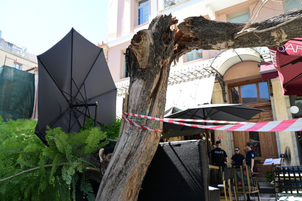 Θυελλώδεις άνεμοι στην Αττική / Πτώση δέντρου πάνω σε αυτοκίνητο στην Μιχαλακοπούλου – Πτώση τοίχου από κτίριο στο Παγκράτι