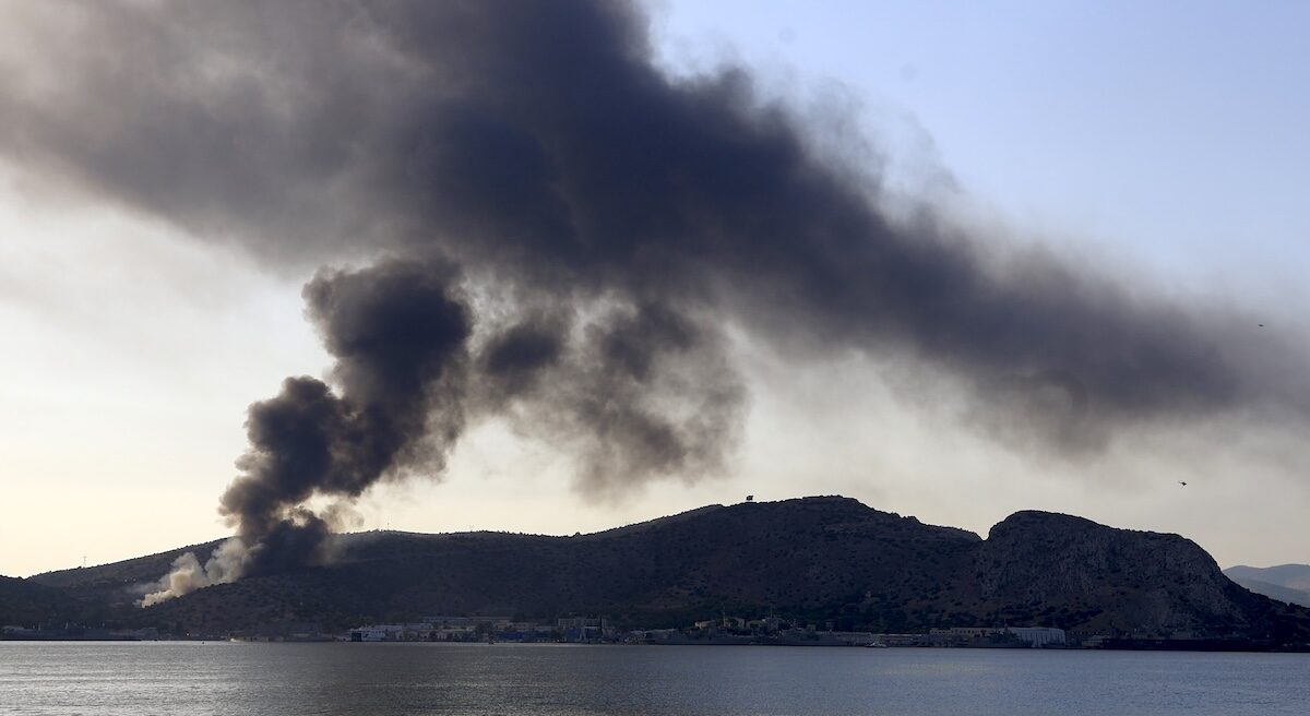 ΠΥΡΚΑΓΙΑ ΣΤΟ ΕΛΛΗΝΙΚΟ ΣΑΛΑΜΙΝΑΣ (ΓΙΩΡΓΟΣ ΚΟΝΤΑΡΙΝΗΣ/ EUROKINISSI)