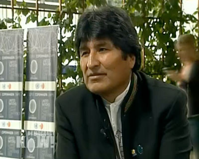 Ο Evo Morales για τον Obama, τον καπιταλισμό και την Κοπεγχάγη