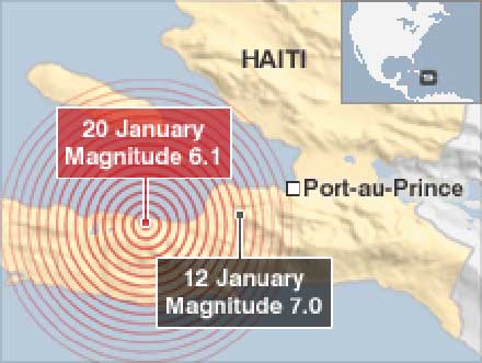 Ισχυρός μετασεισμός 6,1 Ρίχτερ στην Αϊτή