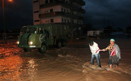 Περίπου 120.000 στρέμματα έχουν πλημμυρίσει στον Έβρο