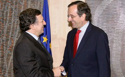 Μέτρα στήριξης της Ελλάδας ζήτησε ο Α.Σαμαράς από τον Ζ. Μπαρόζο