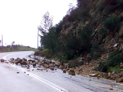 Κατολισθήσεις και προβλήματα στη Κοζάνη