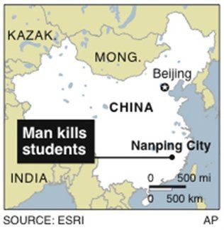 Νεκροί από επίθεση με μαχαίρι 8 μαθητές δημοτικού στην Κίνα