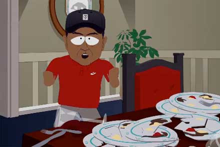 Ο Tiger Woods στο South Park