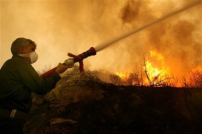 Πυρκαγιά στο νομό Λασιθίου