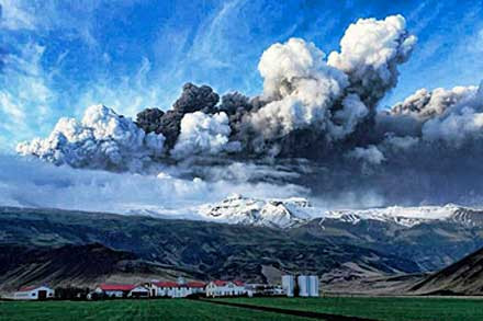 Επικίνδυνα για την υγεία σωματίδια εντός της ηφαιστειακής τέφρας