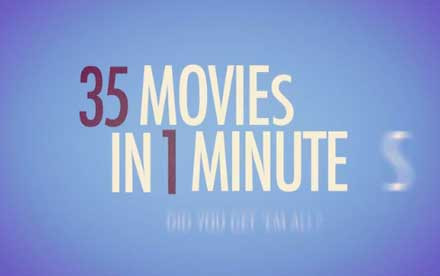 35 ταινίες σε 1 λεπτό