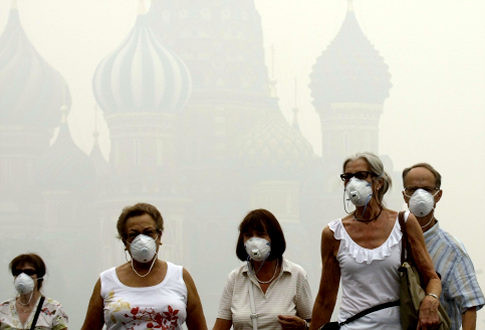 Ανησυχία στη Μόσχα για το τοξικό νέφος