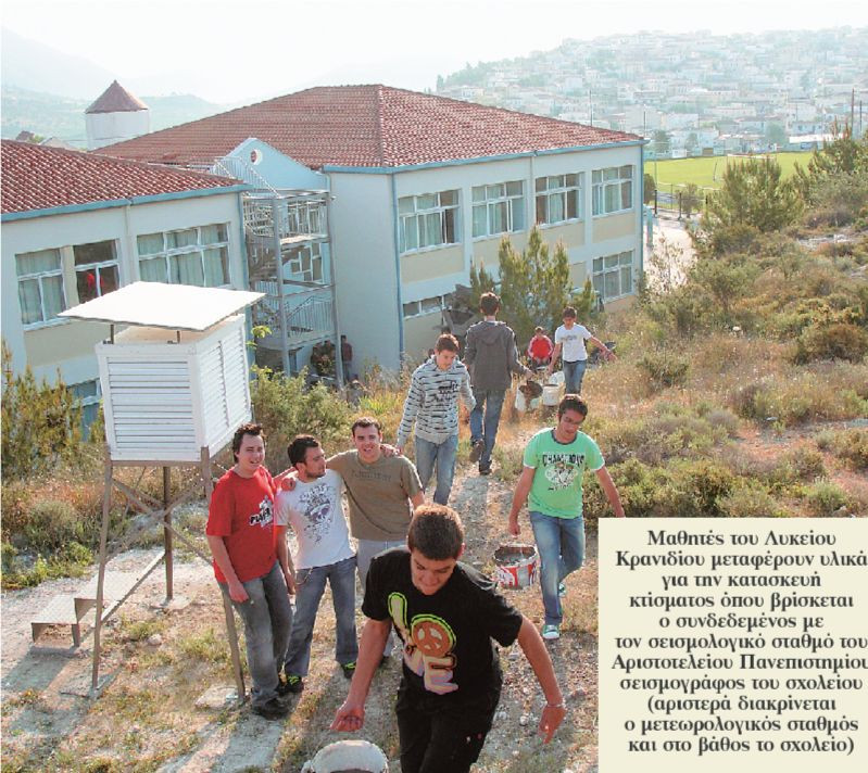 Μετεωρολογικός σταθμός και σεισμογράφος μέσα σε ένα σχολείο πρότυπο