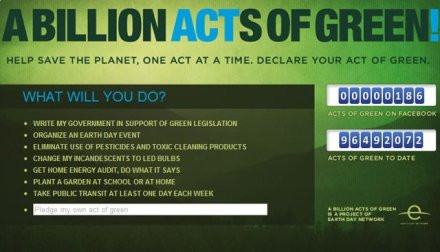 Πράσινες «υποσχέσεις»  στο Facebook για την Ημέρα της Γης