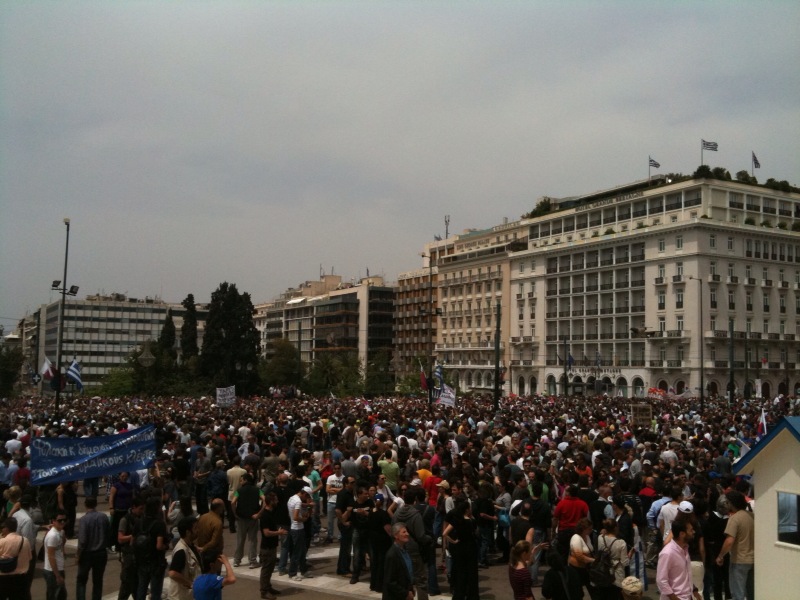 Συλλαλητήρια για την Εργατική Πρωτομαγιά στο κέντρο της Αθήνας