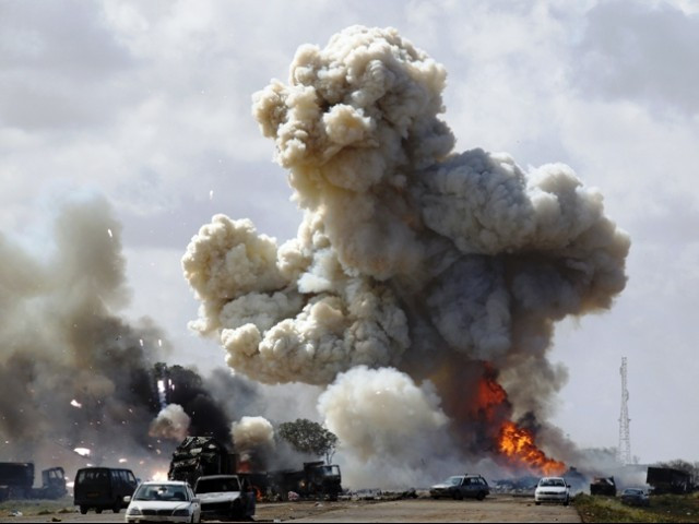 Επίθεση του των δυνάμεων του Καντάφι στην πόλη Γκουαλίχ