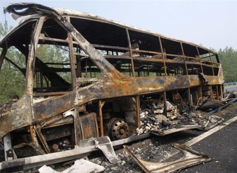 Κίνα: 41 νεκροί από φωτιά σε υπερφορτωμένο λεωφορείο