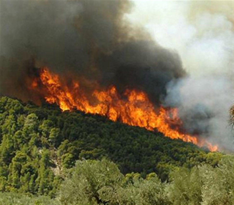 Μεγάλος κίνδυνος πυρκαγιάς τη Δευτέρα