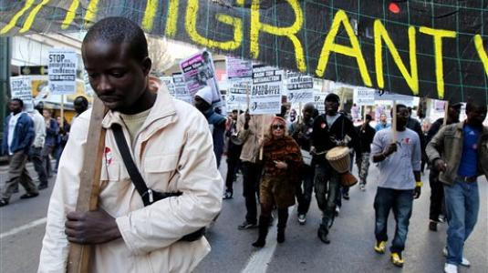 Συλλαλητήριο ενάντια στον ρατσισμό και τα πογκρόμ κατά των μεταναστών