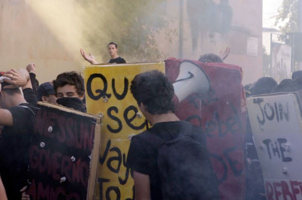 Μαζικές φοιτητικές διαδηλώσεις και καταστολή στην Ιταλία (Φωτό και βίντεο)
