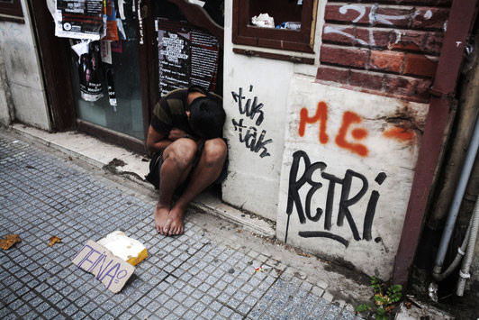Άστεγος στην Ελλάδα του 2012