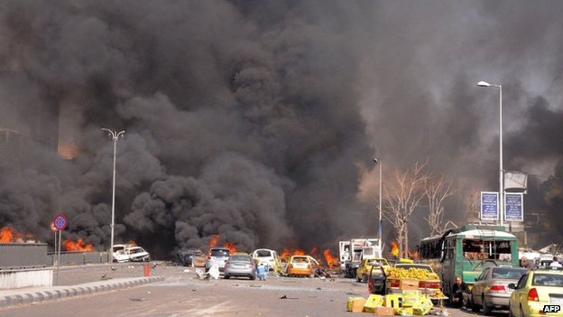 Πολύνεκρη έκρηξη συγκλόνισε τη Δαμασκό