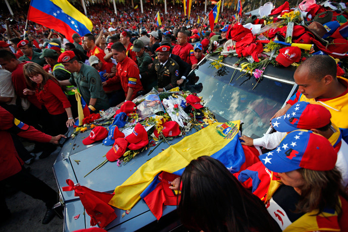 Η Βενεζουέλα αποχαιρετά τον Ούγκο Τσάβες